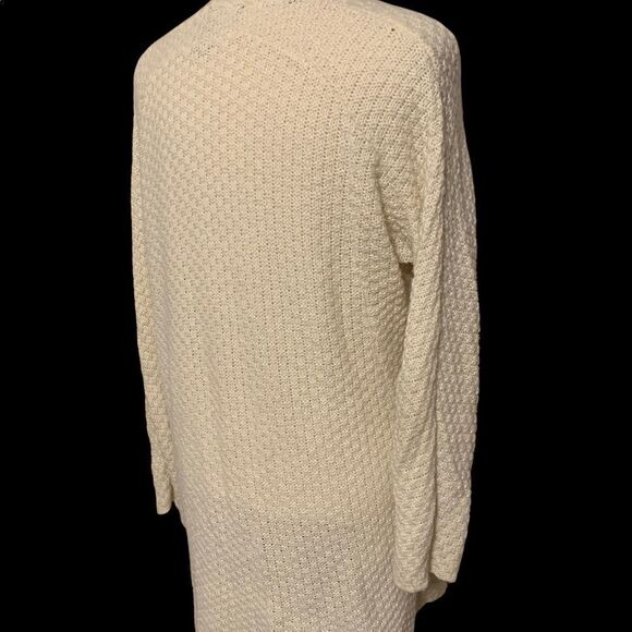 Forever 21 Oversized Coatigan Cardigan Sweater White/Cream soft knit. Size Small - Picture 8 of 9